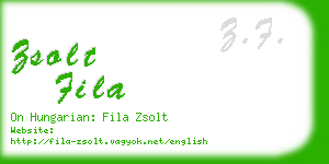 zsolt fila business card
